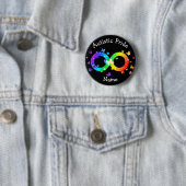 Autistic Pride Infinity Symbool Ronde Button 5,7 Cm (In situ)