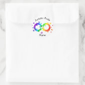 Autistic Pride Infinity Symbool Ronde Sticker (Tas)