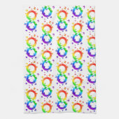 Autistic Pride Infinity Symbool Theedoek (Verticaal)