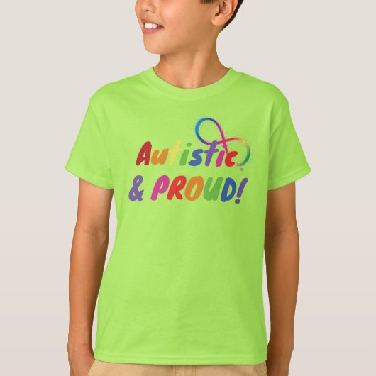 Autistic Pride Kinder Shirt (Voorkant)