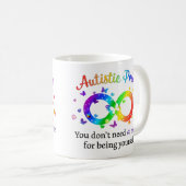 Autistic Pride Koffiemok (Voorkant rechts)