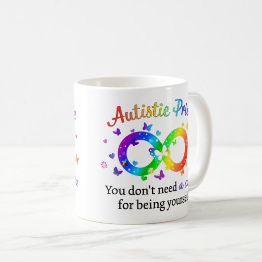 Autistic Pride Koffiemok (Voorkant rechts)