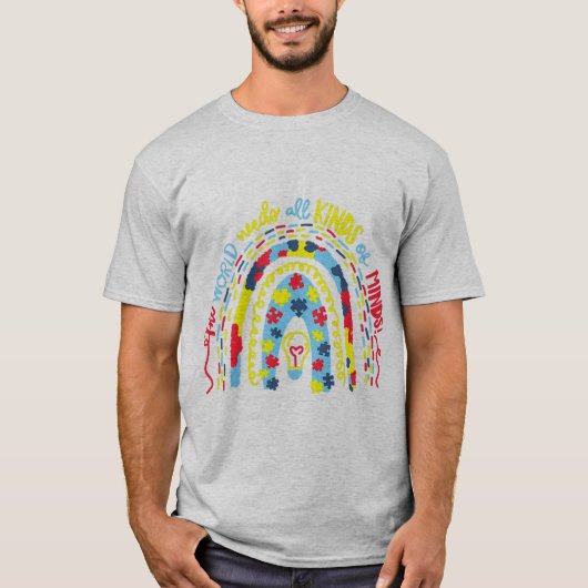Autistic Pride-liefhebbers, dit geweldige Autisme- T-shirt (Voorkant)