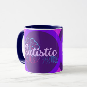 Autistic Pride Modern Brain Coffee Mok