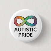 Autistic Pride Neurodiversity Acceptation Button (Voorkant)
