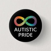 Autistic Pride Neurodiversity Acceptation Button (Voorkant)