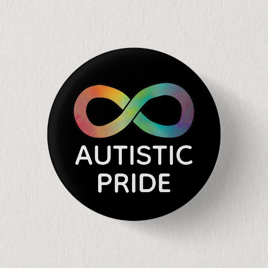 Autistic Pride Neurodiversity Acceptation Button (Voorkant)