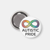 Autistic Pride Neurodiversity Acceptation Magneet (Voorkant / Achterkant)