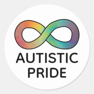 Autistic Pride Neurodiversity Acceptation Ronde Sticker