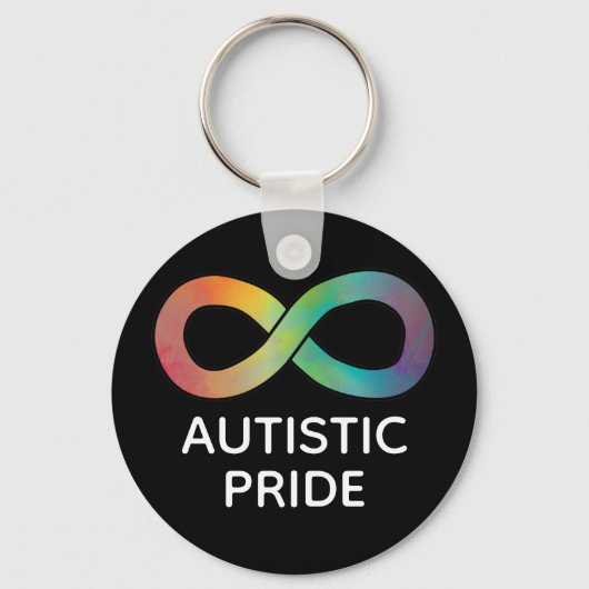 Autistic Pride Neurodiversity Acceptation Sleutelhanger (Achterkant)