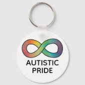 Autistic Pride Neurodiversity Acceptation Sleutelhanger (Achterkant)