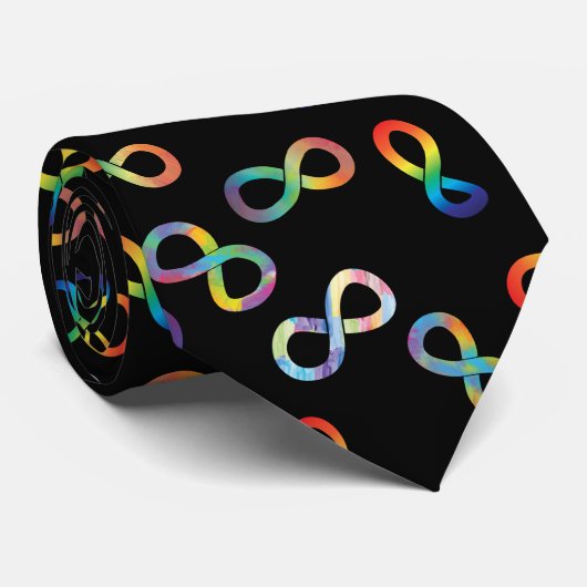 Autistic Pride Neurodiversity Acceptation Stropdas (Opgerold)