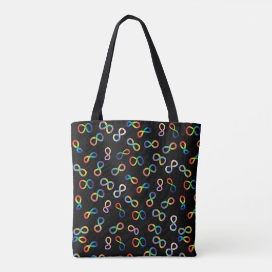 Autistic Pride Neurodiversity Acceptation Tote Bag (Achterkant)
