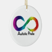Autistic Pride neurodiversity logo Keramisch Ornament (Rechts)
