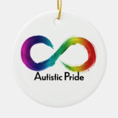 Autistic Pride neurodiversity logo Keramisch Ornament (Voorkant)