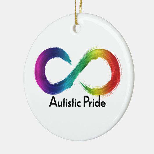 Autistic Pride neurodiversity logo Keramisch Ornament (Links)