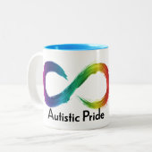 Autistic Pride Neurodiversity Mok (Voorkant links)