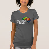 Autistic Pride Rainbow Brain T-Shirt (Voorkant)