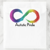 Autistic Pride Rechthoekige Sticker (Tas)