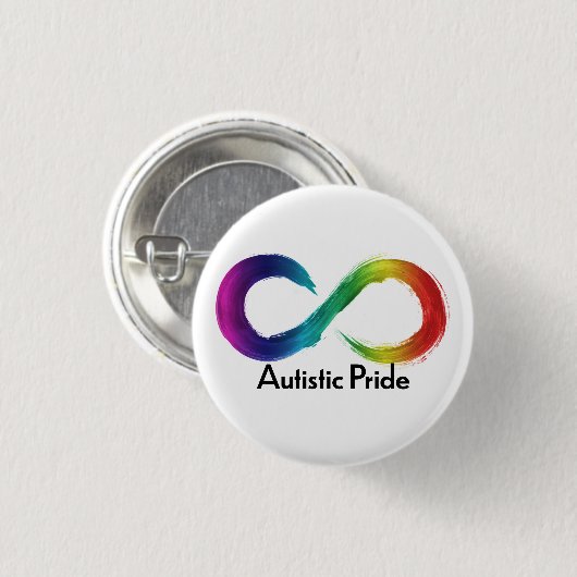 Autistic Pride Ronde Button 3,2 Cm (Voorkant /achterkant)