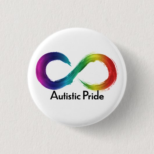 Autistic Pride Ronde Button 3,2 Cm (Voorkant)