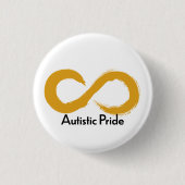 Autistic Pride Ronde Button 3,2 Cm (Voorkant)
