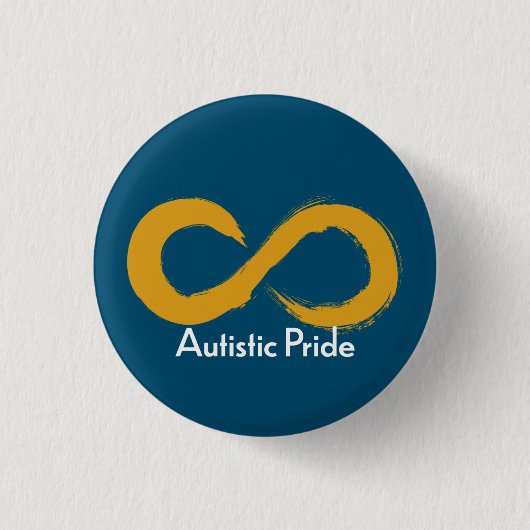 Autistic Pride Ronde Button 3,2 Cm (Voorkant)