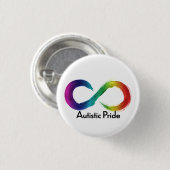 Autistic Pride Ronde Button 3,2 Cm (Voorkant /achterkant)