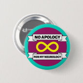 Autistic Pride Ronde Button 5,7 Cm (Voorkant /achterkant)