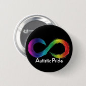 Autistic Pride Ronde Button 5,7 Cm (Voorkant /achterkant)