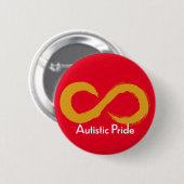 Autistic Pride Ronde Button 5,7 Cm (Voorkant /achterkant)