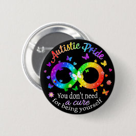 Autistic Pride Ronde Button 5,7 Cm
