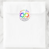 Autistic Pride Ronde Sticker (Tas)