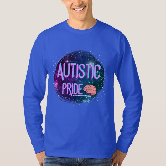 Autistic Pride Space Brain Shirt (Voorkant)