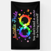 Autistic Pride Spandoek (Verticaal)