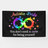 Autistic Pride Spandoek (Horizontaal)