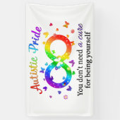 Autistic Pride Spandoek (Verticaal)