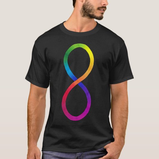 Autistic Pride Symbool Verticaal T-shirt (Voorkant)