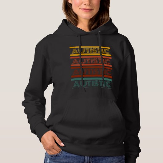 Autistic Retro Style Shirt (Voorkant)