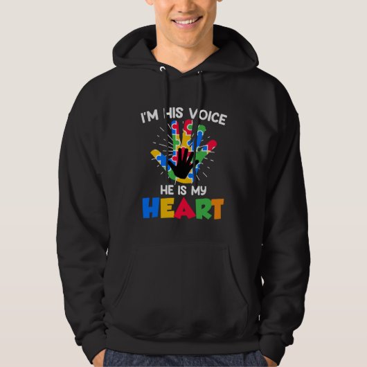 Autistic solidarity for autistic child Autism Awar Hoodie (Voorkant)