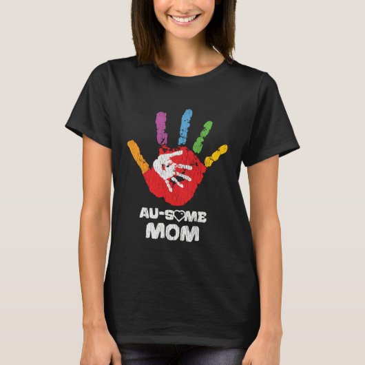 Autistic Son Daughter Awesome Mom Autism Awareness T-shirt (Voorkant)