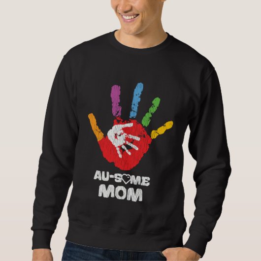 Autistic Son Daughter Awesome Mom Autism Awareness Trui (Voorkant)