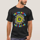Autistic Support Teacher Sunflower For Autism Awar T-shirt (Voorkant)