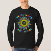 Autistic Support Teacher Sunflower For Autism Awar T-shirt (Voorkant)