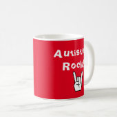 Autistics Rock! Koffiemok (Voorkant rechts)