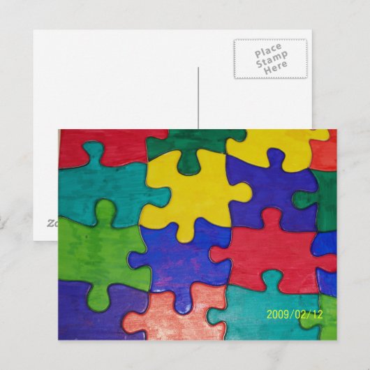 AUTISTIEK BRIEFKAART (Voorkant / Achterkant)