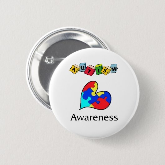 AUTISTIEK RONDE BUTTON 5,7 CM (Voorkant /achterkant)