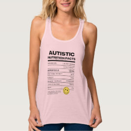 Autistieke Nutrition Facts Tanktop