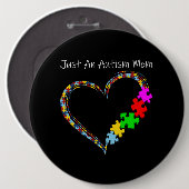 Autistisch | Alleen een autisme mam Ronde Button 6,0 Cm (Voorkant /achterkant)