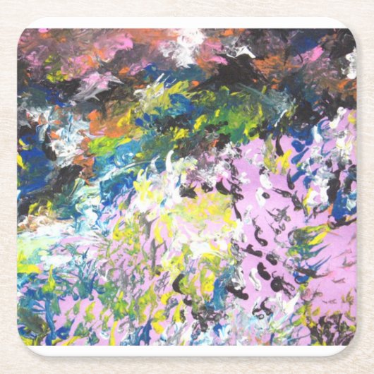 Autistisch artistiek-Abstract Onderzetter (Voorkant)